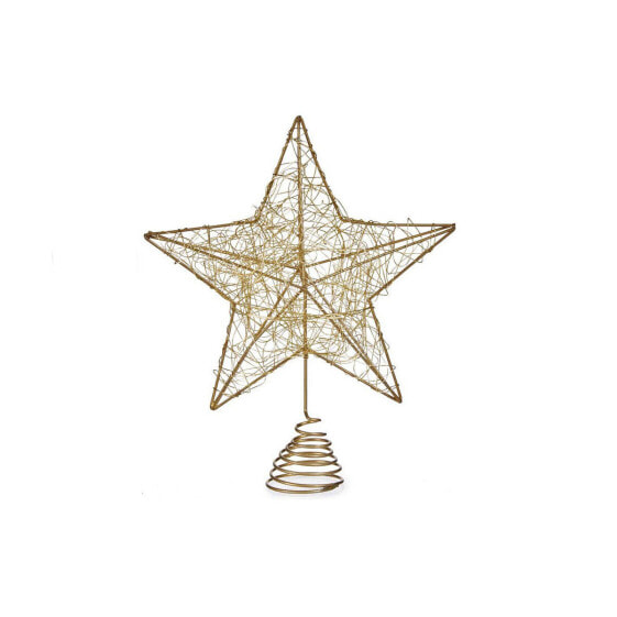 Новогоднее украшение Krist+ Рождественская звезда Позолоченный Сталь Пластик 20 x 5 x 24,5 cm