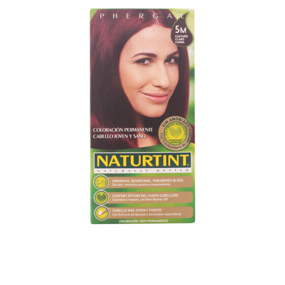 Naturtint Permanent Hair Color No. 5M Light Brown Mahogany Восстанавливающая перманентная краска для волос без аммиака, оттенок светлый шатен махагоновый