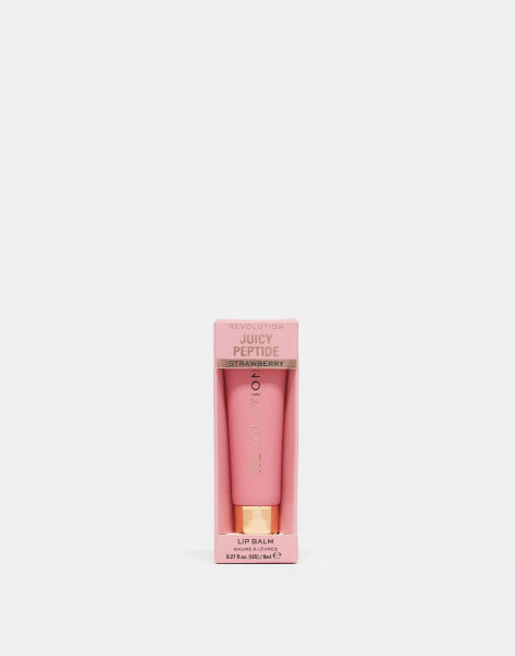 Revolution Juicy Peptide Lip Balm Pink Strawberry