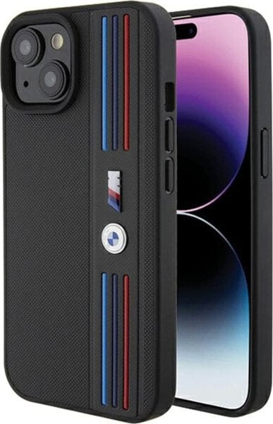 BMW Etui BMW BMHCP15S22PPMK Apple iPhone 15 Tricolor M Collection czarny/black