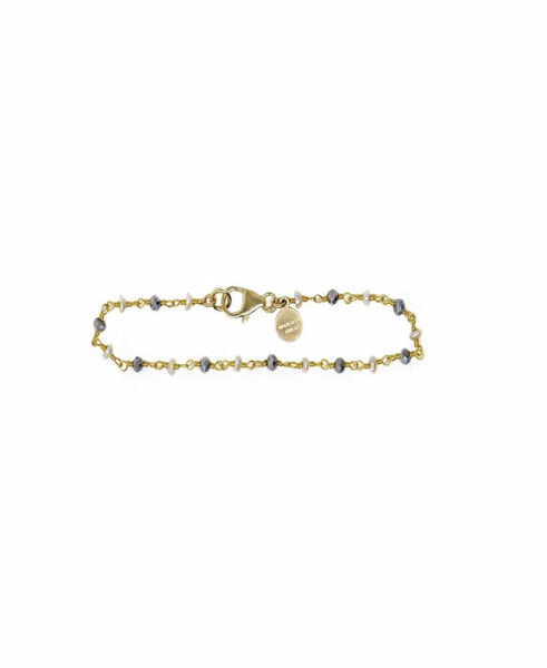 14k Gold Filled Semiprecious Stones Single Strand Bracelet