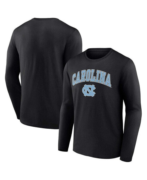 Men's Black North Carolina Tar Heels Campus Long Sleeve T-shirt