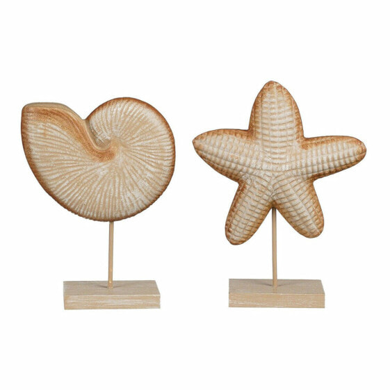 Декоративная фигура Mica Decorations Светло-коричневая оболочка Морская звезда 24 x 17 x 17 см