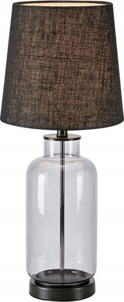 Lampa stołowa Markslojd Markslojd Costero 108696 lampa stołowa lampka 1x40W E14 czarna/przezroczysta