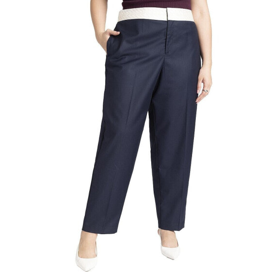 Plus Size Interior Waistband Detail Trouser