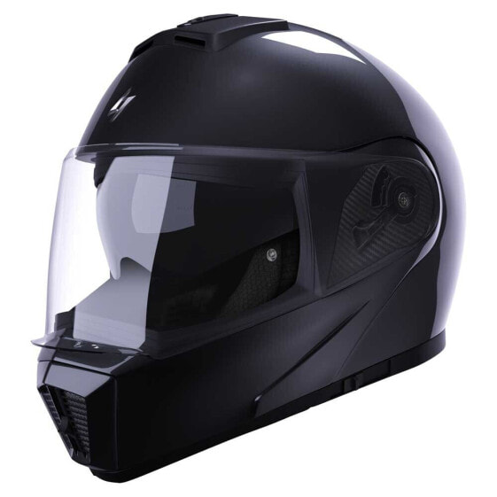 Шлем для мотоциклистов STORMER Slide Модульный Шлем в Глянцево-Черном цвете
