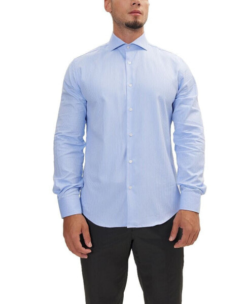 Men's Modern Spread Collar Fitted Shirt