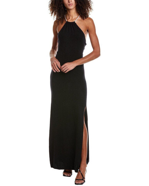 Joostricot Jewel Wool & Alpaca-Blend Maxi Dress Women's Black Xs