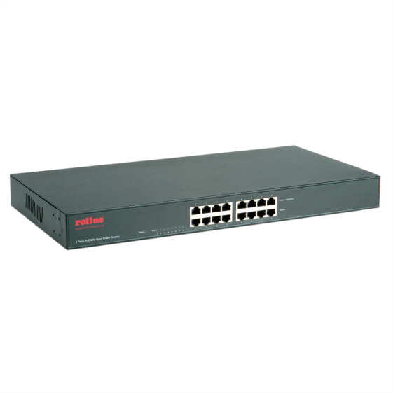 ROLINE 19" PoE Mid-Span Power Supply - Switch - Amount of ports: