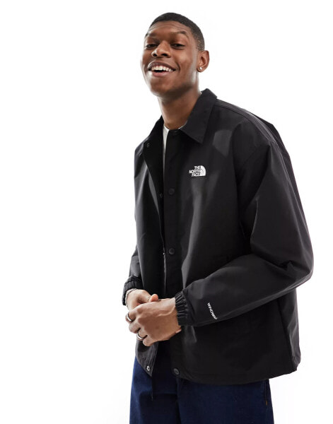 The North Face Easy Wind logo coach jacket in black