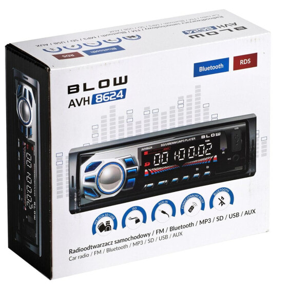 Автомобильная радиомагнитола с CD Blow Radio AVH-8624