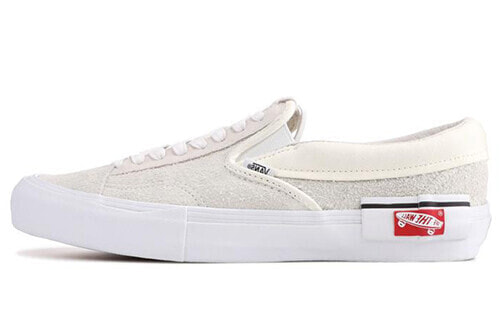 Слипоны Vans Slip-On Cap LX белого цвета