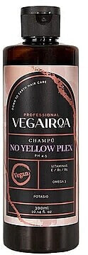 Anti-Gelb-Shampoo für blondes Haar - Vegairoa No Yellow Plex Shampoo 300 ml