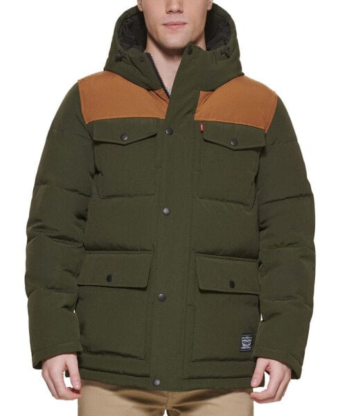 Levi’s® Men's Quilted Four Pocket Parka Hoody Jacket