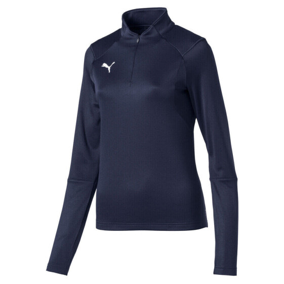 Puma Liga Training Quarter Zip Pullover Jacket Womens Size XS Casual Athletic O