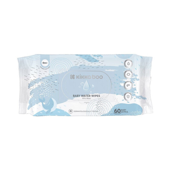 KIKKABOO Wet Wipes 99% Water 60 Units