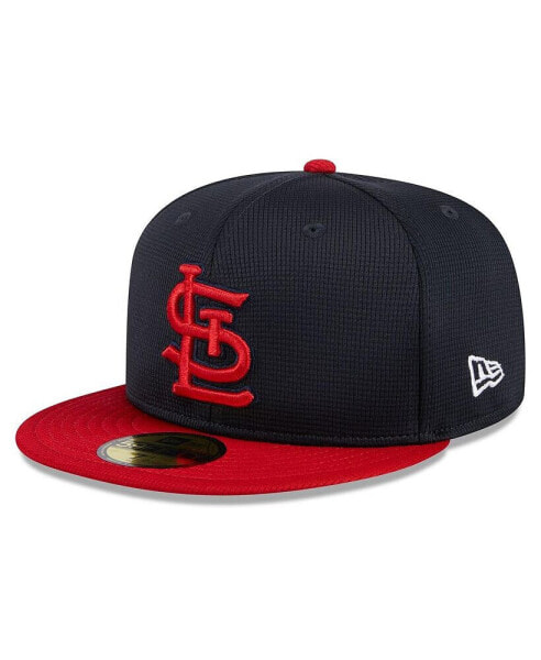 Men's Navy St. Louis Cardinals 2024 Batting Practice 59FIFTY Fitted Hat