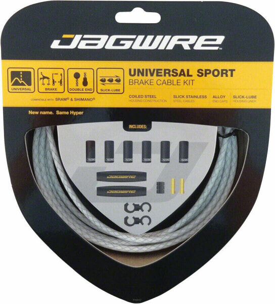 Тормозной трос Jagwire Universal Sport, Плетеный Белый
