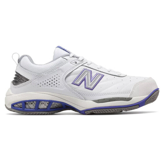 New Balance 806 Perforated Tennis Womens White Sneakers Athletic Shoes WC806W