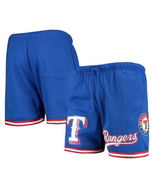 Men's Royal Texas Rangers Logo Mesh Shorts