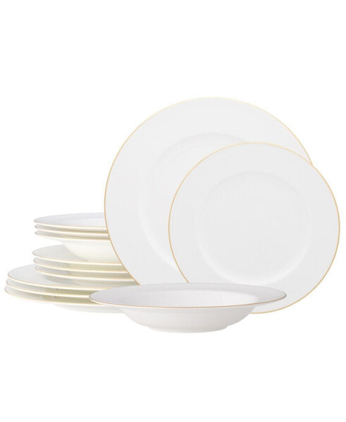 Accompanist 12-Piece Dinnerware Set, Service for 4