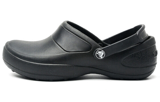 Легкие женские сандалии Crocs Mercy Work 10876-060 черного цвета