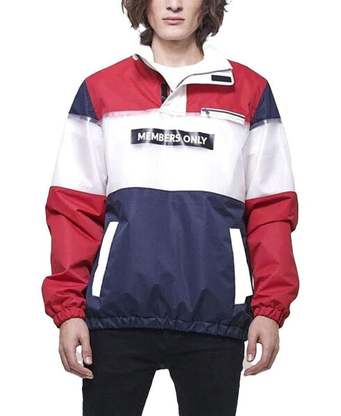 Men's Color and Translucent Block Jacket