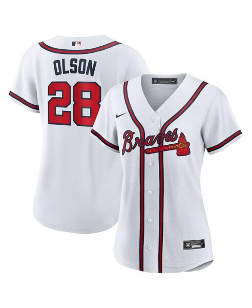 Women's Matt Olson White Atlanta Braves Home Replica Player Jersey