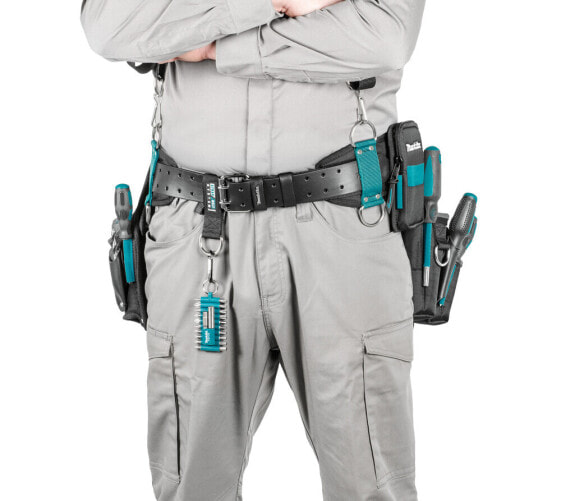 Makita E-15235 - Waist tool belt - Black - Blue - Grey - Leather - Polyester - 2 pockets - Buckle - 170 mm