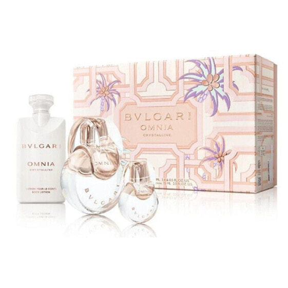 Парфюмерный набор BVLGARI Omnia Crystalline Spring Edition - EDT 100 мл + тело молоко 75 мл + EDT 15 мл