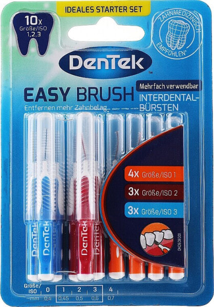 Interdentalzahnbürsten Größe 1, 2 und 3 MIX Easy Brush 0.45, 0.5 und 0.6 mm 10 St.