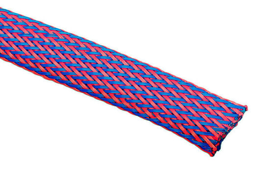 Techflex Flexo PET Sleeve 13mm - blue/red, 1m