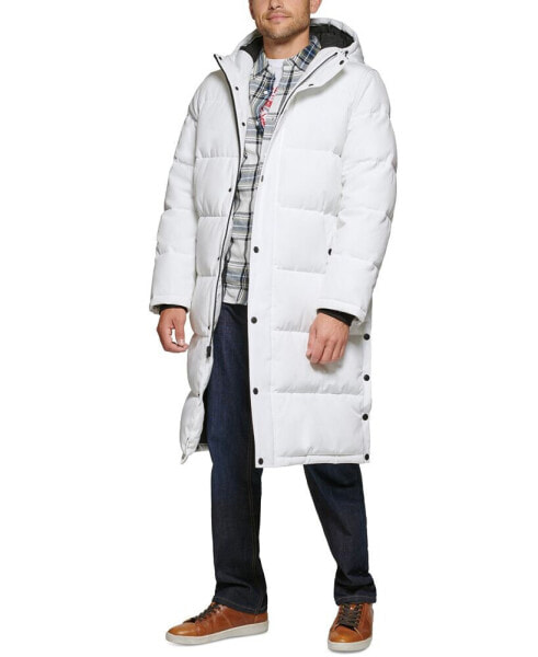 Men's Quilted Extra Long Parka Jacket