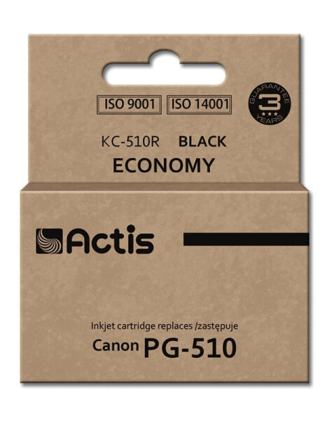 Actis KC-510R ink (replacement for Canon PG-510; Standard; 12 ml; black) - Standard Yield - Pigment-based ink - 12 ml - 1 pc(s) - Single pack