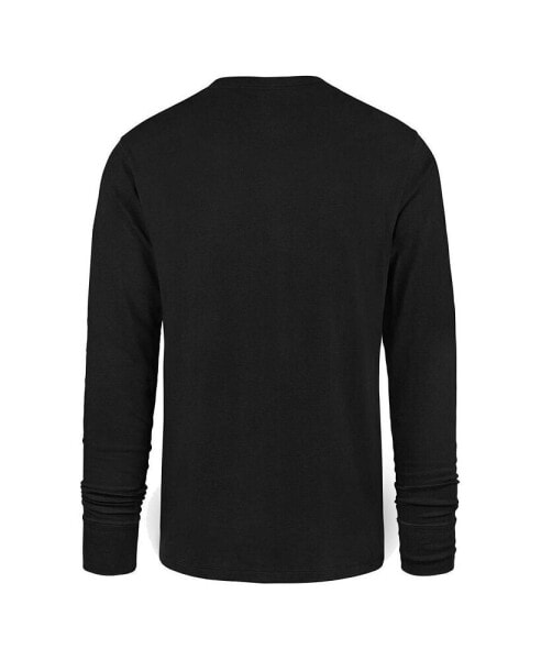 Men's Black Distressed San Francisco 49ers Premier Franklin Long Sleeve T-shirt