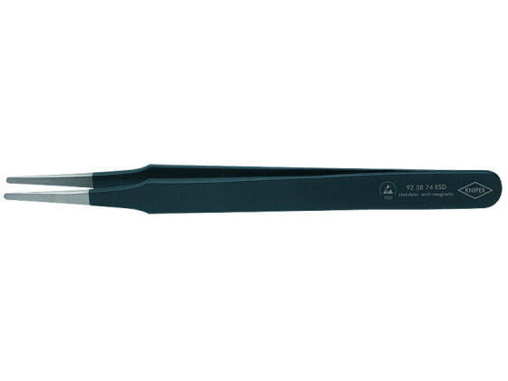 KNIPEX 92 78 77 ESD - Chrome-nickel steel - Black - Straight - 27 g - 145 mm - 1 pc(s)