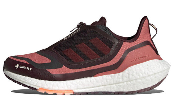 Кроссовки Adidas Ultraboost 22 Gore-Tex снижают удары, предотвращают скольжение, прочные, легкие, водонепроницаемые, низкие, для бега - женские - красные