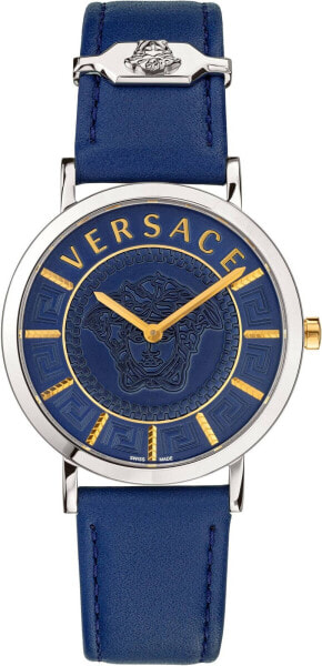Versace Schweizer Uhr V-Essential silber VEK4001 21