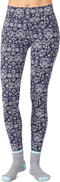 Cuddl Duds 254186 Women's Super-Soft Snowflake Printed Legging Size X-Large