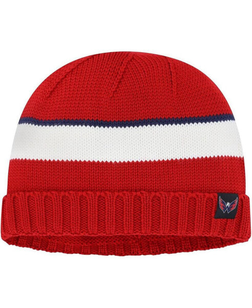 Men's Red Washington Capitals Fisherman Beanie