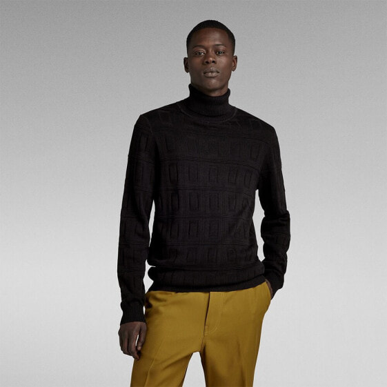 G-STAR Table Structure Turtle Neck Sweater