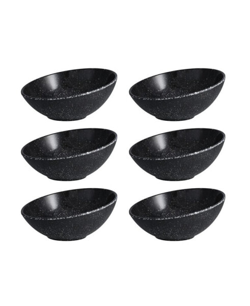 Melamine Camp Charcoal Tilt Bowl 8.5" Set/6