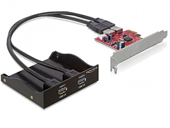 Delock 61775 - PCIe - USB 3.2 Gen 1 (3.1 Gen 1) - 5000 Mbit/s - Wired - Windows XP/XP-64/Vista/Vista-64/7/7-64 - Linux