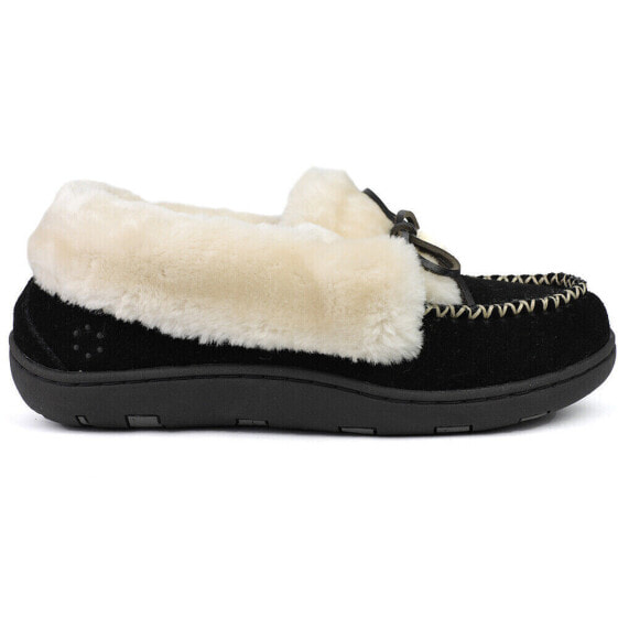 Tempur-Pedic Laurin Moccasin Womens Black Casual Slippers TP6062-001