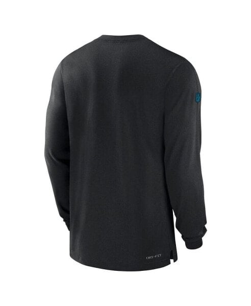 Men's Black Jacksonville Jaguars 2023 Sideline Performance Long Sleeve T-shirt