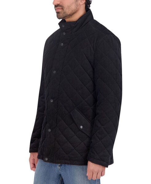 Men's Diamond-Quilted Corduroy Jacket