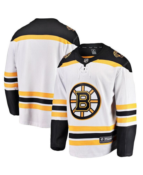 Men's White Boston Bruins Breakaway Away Jersey