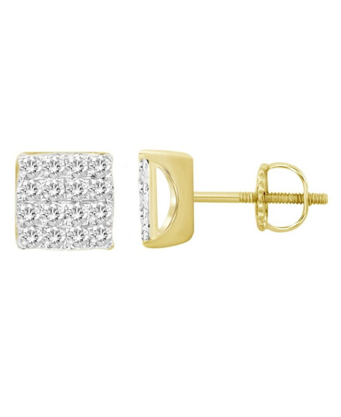 Men's Diamond (1/2 ct. t.w.) Earring Set in 10k Yellow Gold