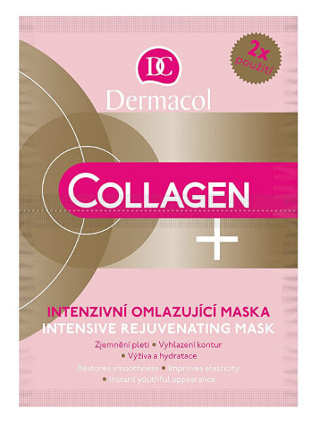 Интенсивная омолаживающая маска Collagen plus (Intensive Rejuven ating Face Mask) 2 x 8 г