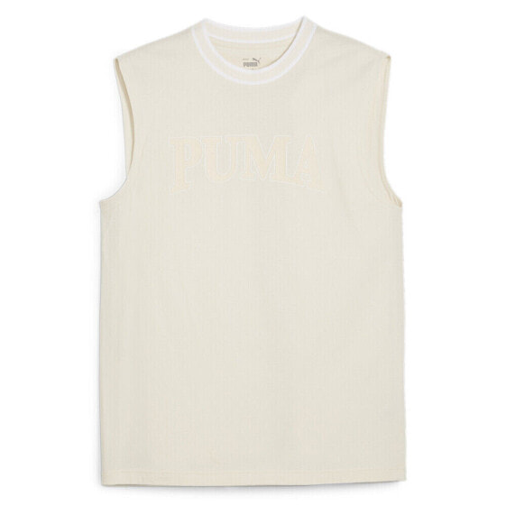 Puma Squad Crew Neck Tank Top Mens White Casual Athletic 67897487